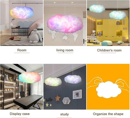 3D Big Cloud lightning Light Kit Music Sync Warm White Multicolor lightning - Image 7