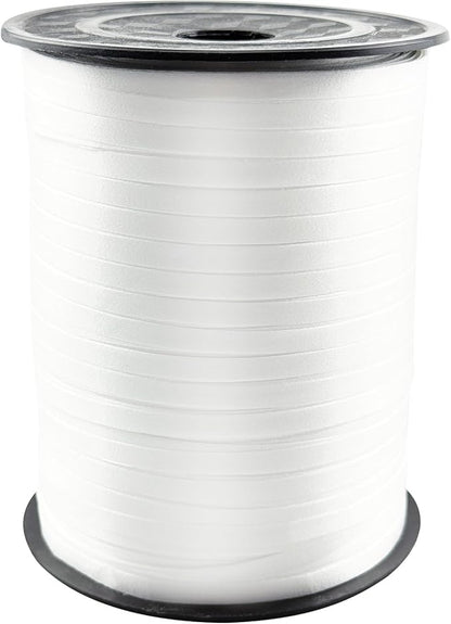 1/5'' White Curling Ribbon 500 Yard Balloon String Ribbon | White Ribbon - Image 8