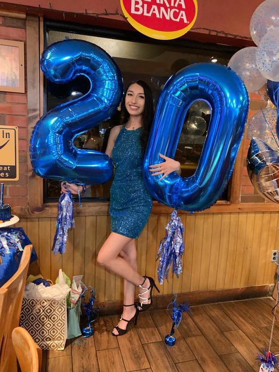 Navy Blue 0 Balloon - Image 3