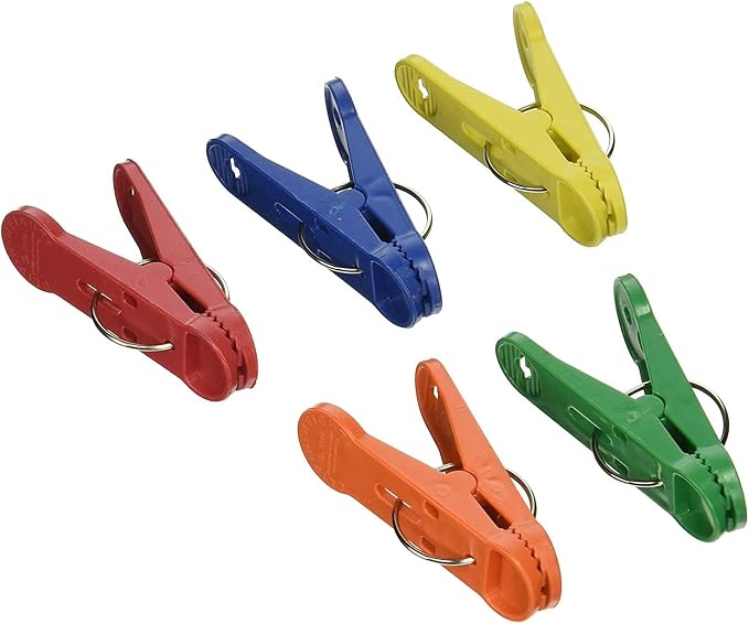 PMU Clip-n-Weight Primary Colors 8-Gram Plastic Balloon Weights Pkg/100 by PMU