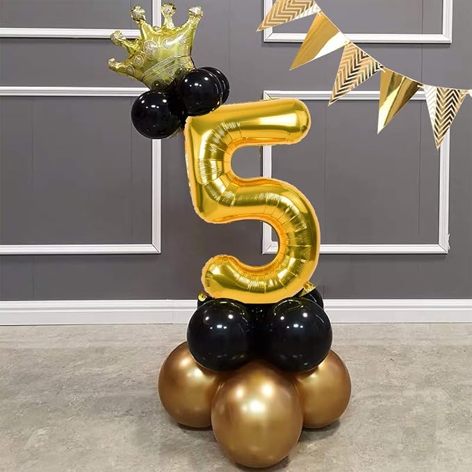 TONIFUL 40 Inch Gold Number 6 Balloons Large Foil 6th Birthday Decorations | - Image 4
