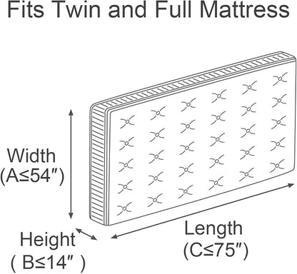 ComfortHome Mattress Bag for Moving and Storage, Twin and Full Size, 1 Pack - Image 2