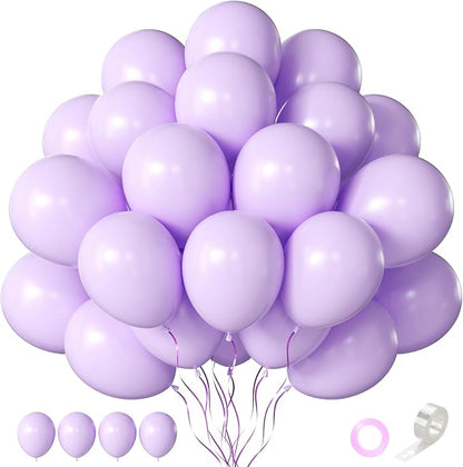 Lavender Balloons 12 Inch 60 Pcs Light Purple Pastel Purple Latex Balloons by Searchbyoccasioncolorsize
