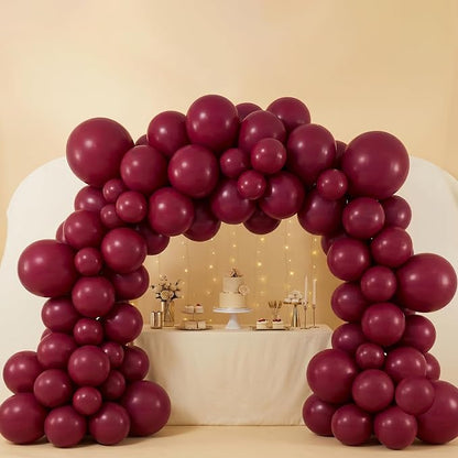 102pcs Burgundy Balloons Garland Arch Kit, 18 12 10 5 Inch Balloons | Balloons - Image 5