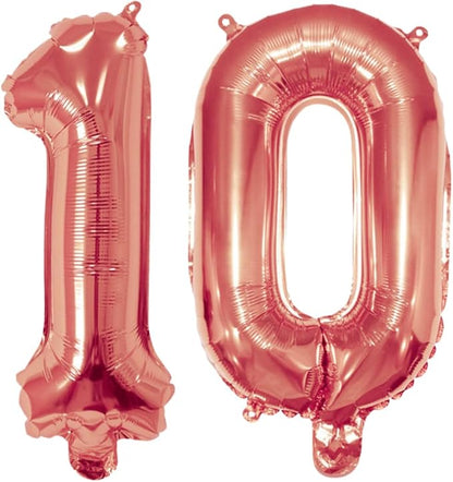 Number 10 Balloon Foil Mylar Balloons by YPSelected