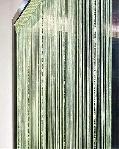 ave split 100cmX200cm Decorative Door String Curtain Beads Wall Panel Fringe - Image 3
