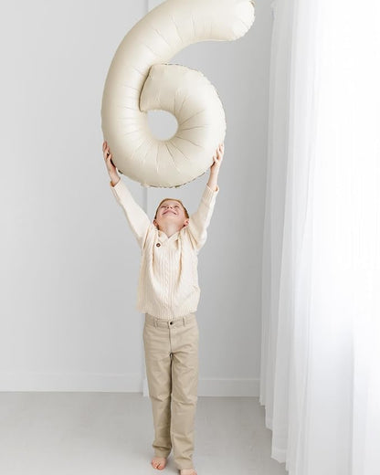 Cream 6 Balloon - Image 2