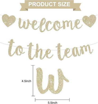 BEISHIDA Welcome to The Team Banner, NO DIY, Office Party Decorations - Image 2