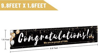 Large Congratulations Decoration Banner, Birthday Engagement Wedding Retirement - Image 2