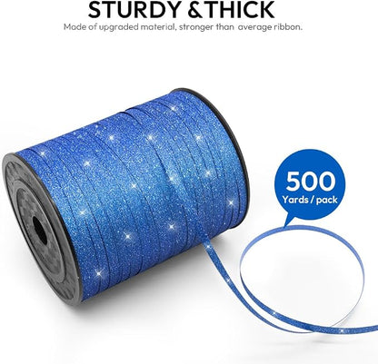 500 Yards Curling Ribbon for Gift Wrapping, 3/16" Balloon String for Christmas - Image 2