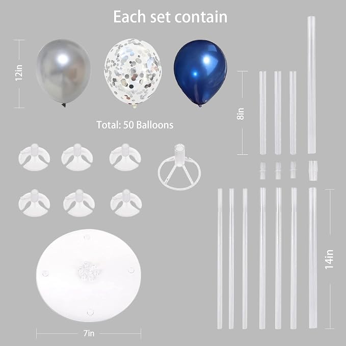 6 Set Balloon Stand Kit for Table Centerpieces - Image 6