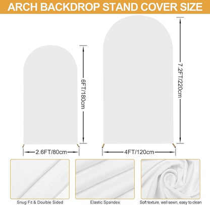 Wedding Arch Backdrop Stand Set of 2 - Image 3