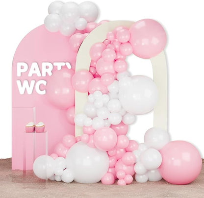 PartyWoo Pink and White Balloons, Party Decorations by PartyWoo