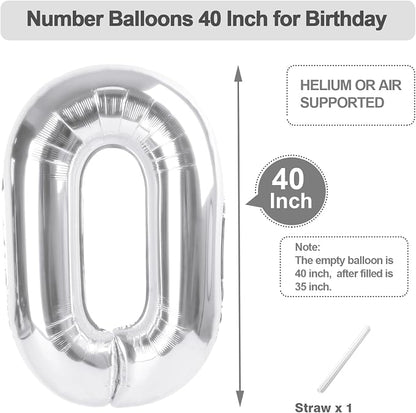 Number Balloons 40 Inch Rose Purple 9 Balloon - Image 5
