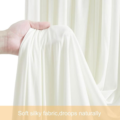 6 Panels Ivory Backdrop Curtains - Image 7