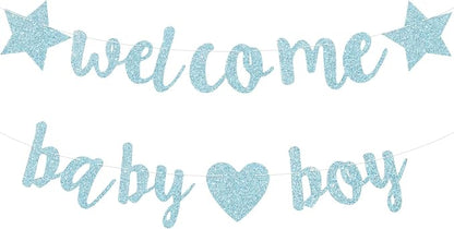 Baby Boy Shower Decorations - 3M Long Welcome Banner by Unknown