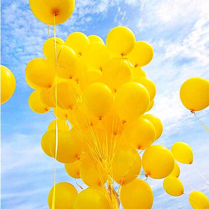 KBZVNAF Yellow Balloons Latex Party Balloon - Image 7
