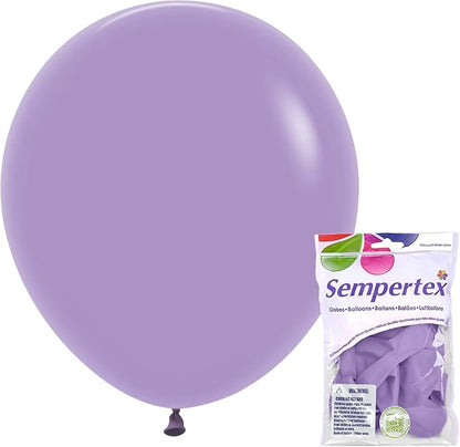 Sempertex Deluxe Lilac Balloons, 18 Inch, vibrant color, ships uninflated by Sempertex