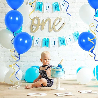 TONIFUL 500 Yards Blue and Gold Curling Ribbon Balloon String | Balloon Ribbons - Image 6