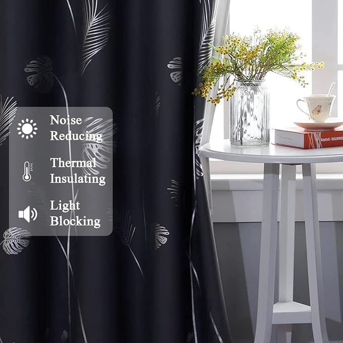Sliding Glass Door Curtain 80W x 84L Inch Thermal Insulated Blackout Curtain 84 - Image 6