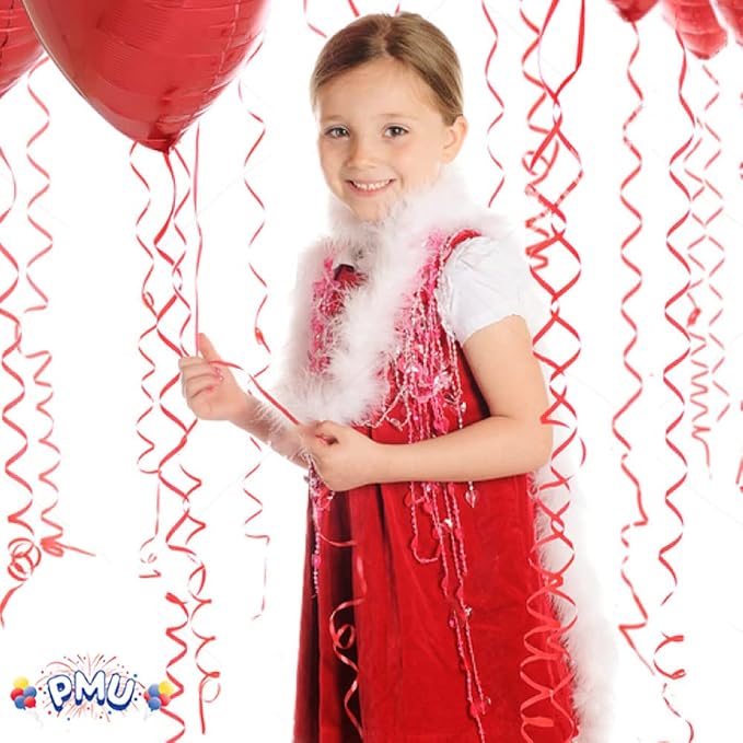 PMU 1500 Yards x 3/16in Red Crimped Curling Ribbon String - Image 2