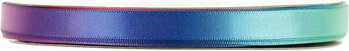 Rainbow Ribbon 3/8 inch Rainbow Thin Ribbon Color Satin Ribbons - Image 8