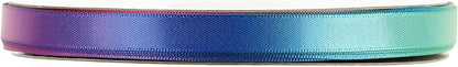 Rainbow Ribbon 3/8 inch Rainbow Thin Ribbon Color Satin Ribbons - Image 8