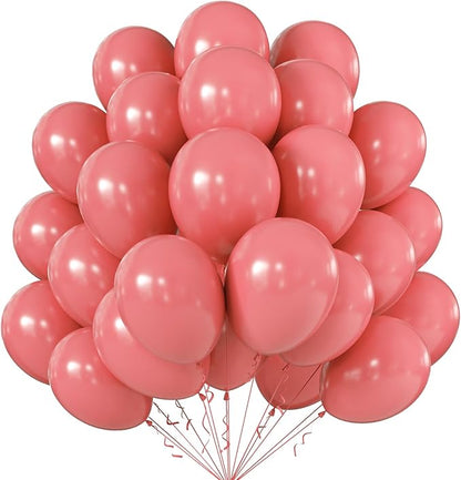 10 Inch Coral Red Balloons by KALOR