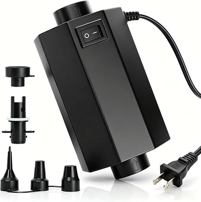 Electric Air Pump for Inflatables, Inflator Deflator Quick-Fill, Compact Pump by Estgora