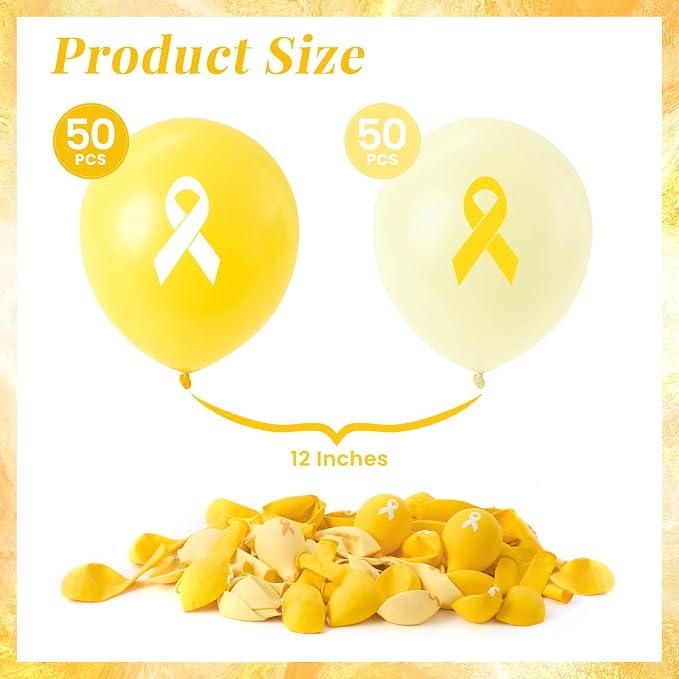 100 Pcs Ribbon Awareness Balloons, 12 Inch Adoptive Parents Decorations - Image 2