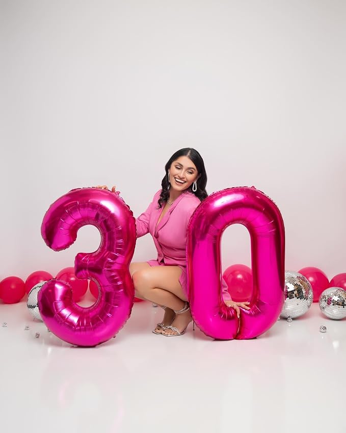 Hot Pink 10 Balloon - Image 4