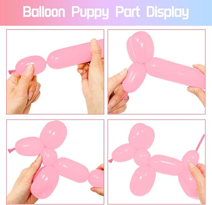 100Pcs Pastel Long Balloons forTying Balloon Arch - Image 4