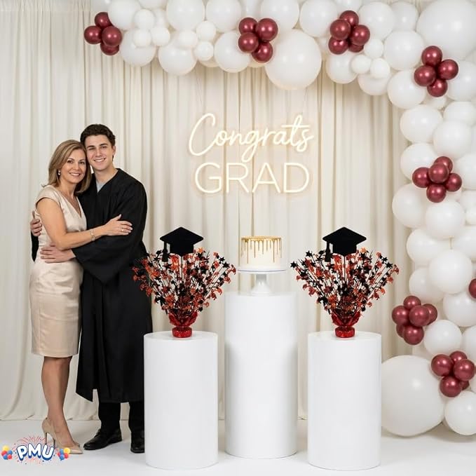 PMU Graduation Centerpieces for Table 2026, Grad Balloon Weight Centerpiece - Image 3