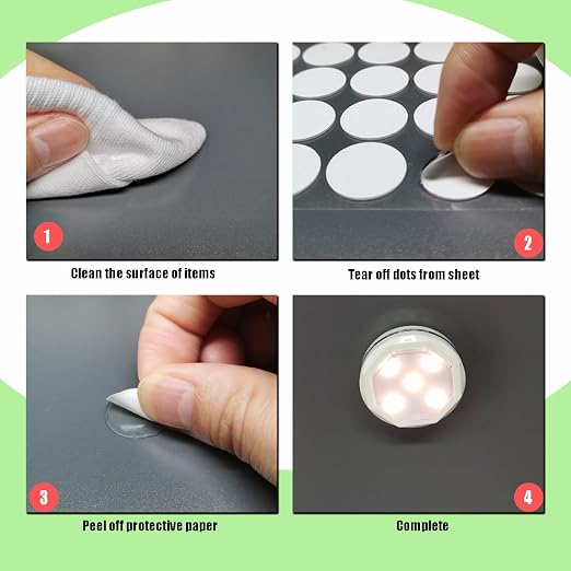 1080 Pcs Sticky Tack Double Sided Adhesive Dots Round Putty Clear Stickers No - Image 3