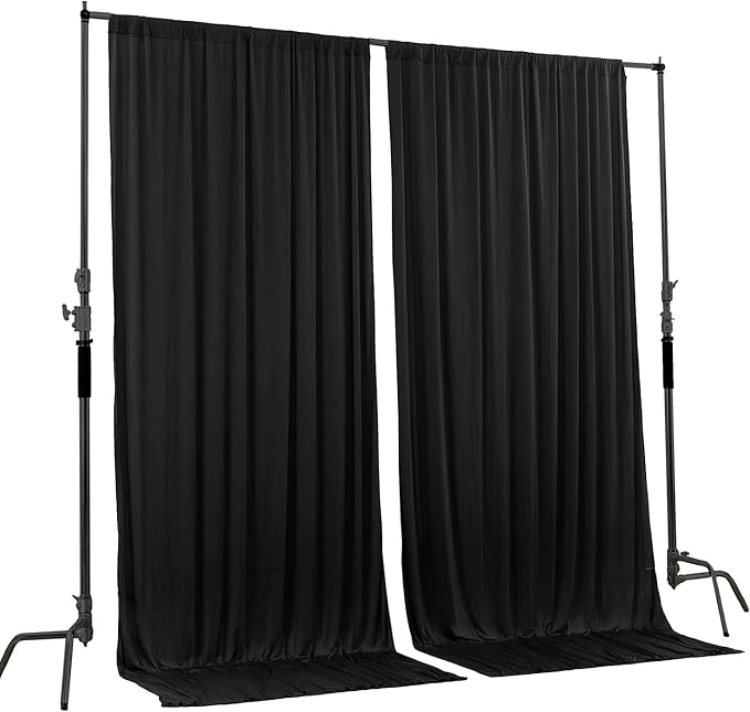 AK TRADING CO. 10 feet x 10 feet IFR Polyester Backdrop Drapes Curtains Panels - Image 2