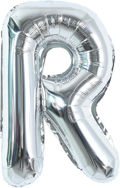 TONIFUL 40 Inch Large Silver Letter R Foil Balloons Alphabet Balloons | Giant by TONIFUL
