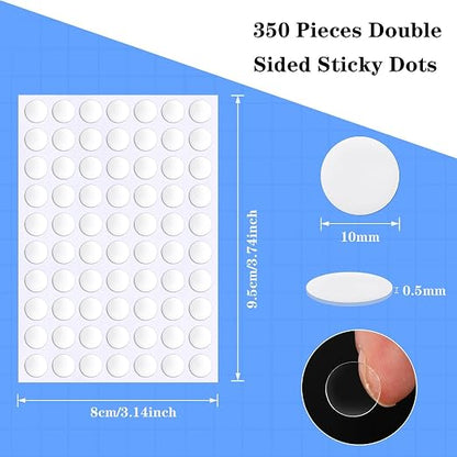 JUNEBRUSHS 350 Pieces Double Sided Sticky Dots, Sticky Tack - Image 2