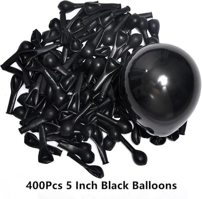 400 Pack Black Balloons, 5 Inch Black Latex Balloons Helium Balloons Party - Image 2
