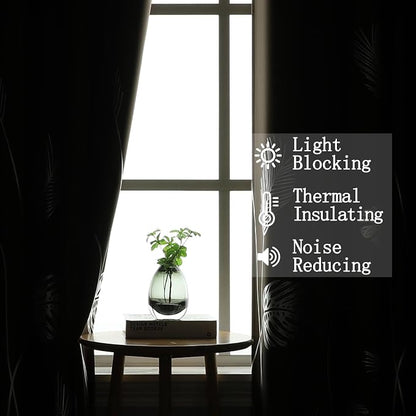 Brown Blackout Curtains for Living Room 90 Inches Long, Room Darkening Energy - Image 6