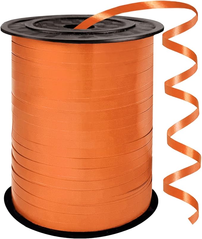 500 Yard Premium Orange Curling Ribbon Balloon String, 3/16" by WFAUIBR