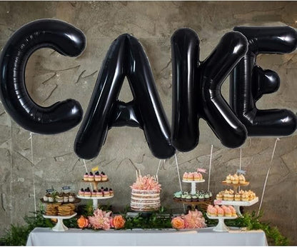 TONIFUL 40 Inch Black K Letter Jumbo Helium Balloons, Foil Mylar Big Alphabet - Image 5
