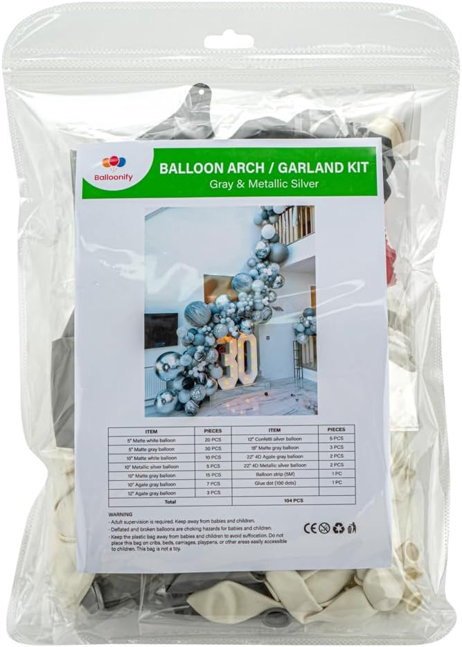 Restaurantware-Balloonify Balloon Garland Set, 1 Party Decoration Kit - Image 2