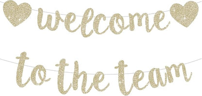 BEISHIDA Welcome to The Team Banner, NO DIY, Office Party Decorations by Beishida