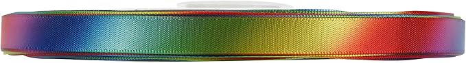 Rainbow Ribbon Rainbow Thin Satin Ribbon 3/8 inch Colored Ribbons - Image 8