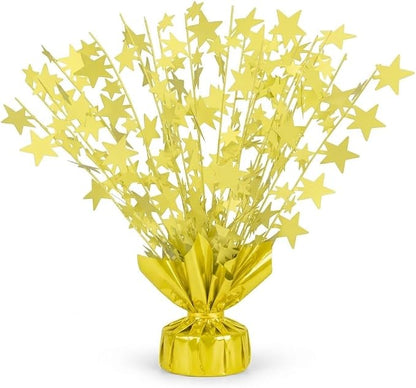 PMU 6 Pack Bursting Star Metallic Foil Spray Centerpiece- Macaron Yellow by PMU