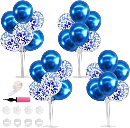 TONIFUL 4 Set Blue Balloon Stand Balloon Centerpieces - Image 8