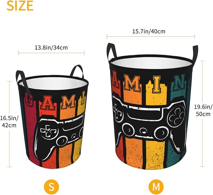Gaming Laundry Hamper Bag With Waterproof Liner - Image 4