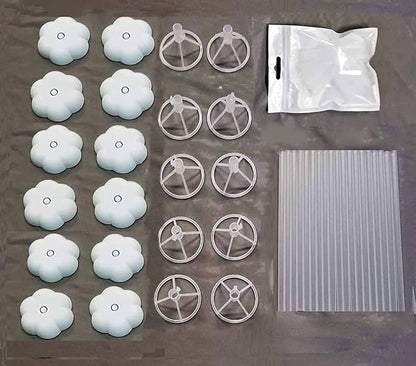 Clear Transparent Balloon Sticks and Stands 10pc set, reusable balloon sticks - Image 2