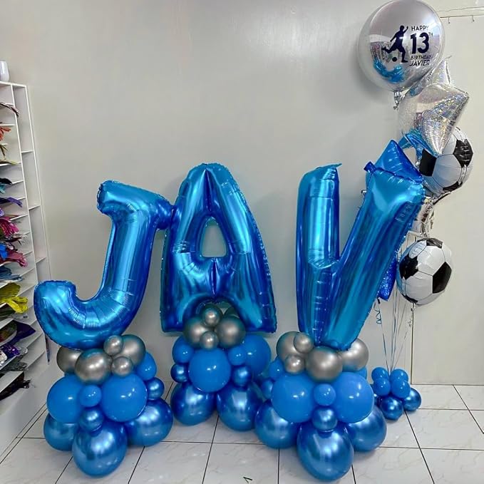 Blue Letter K Balloon, K Balloons Letter - Image 2
