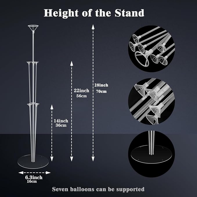 10 Sets Balloon Stand Kit, balloon sticks Holder - Image 4